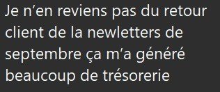 Retour d'une participante à la formation